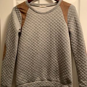 Pink Lily Quilted Long Sleeve Shirt